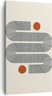 Produktbild von Bild auf Leinwand - Leinwandbild - Einteilig - Minimalistisch Modern Abstraktion - 45x80cm - Wand Bild - Wanddeko - Wandbilder - Leinwanddruck - Bilder - Wanddekoration - Leinwand bilder PA45x80-4901