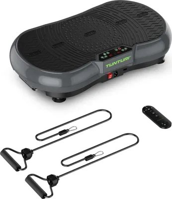 Immagine prodotto di Tunturi Cardio Fit V40 - Pedana vibrante - Include bande di resistenza e telecomando - 99 velocità - 10 programmi