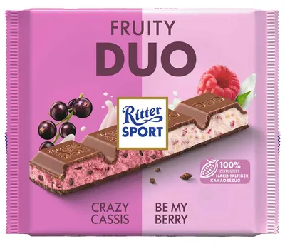 Immagine prodotto di Ritter SPORT 5979537009 Ritter SPORT Fruity Duo Schokolade 218,0 g