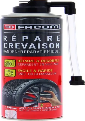 Immagine prodotto di Riparazione pneumatici 400 ml, per pneumatici fino a 195 mm, con o senza camera d'aria, Facom