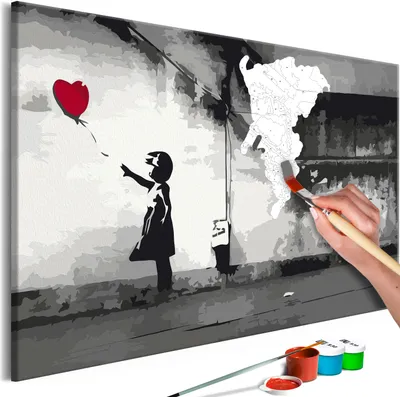 Immagine prodotto di Pile Malen nach Zahlen - Amore fugace 60x40 cm Streetart n-A-1004-d-a
