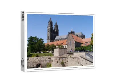 Produktbild von raxxa Premium-Puzzle "Festung mit Magdeburger Dom", 1000 Teile