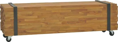 Zdjęcie produktu dla The Living Store szafka pod telewizor 110x30x32,5 cm lite drewno tekowe