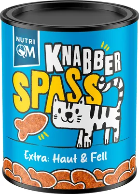 Produktbild von NutriQM Knabberspaß Haut & Fell 5 x 50g