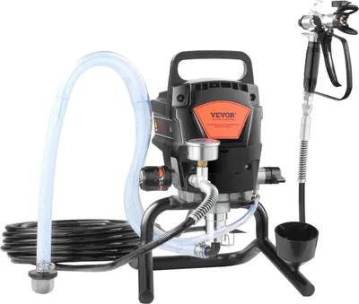 Obrázek produktu pro Stojanový bezvzduchový stříkací přístroj, 950 W, 3000 PSI, vysoce účinný elektrický bezvzduchový stříkací přístroj, jemný a rovnoměrný nátěr, ruční stříkací přístroje pro interiéry a exteriéry domů, nábytek a ploty