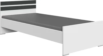 Produktbild von Bett >Joker< (B/H/T: 96x71x204 cm) in Weiß - 96x71x204cm (BxHxT)