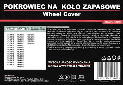 Obrázek produktu pro Velikost Krytu Rezervního Kola D
