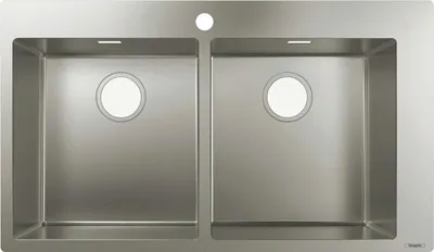 Obrázek produktu pro Hansgrohe S71 S711-F765 vestavný dřez 370/370 nerezová ocel