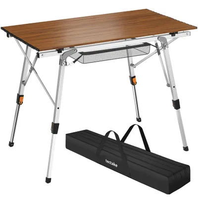Produktbild von tectake® Aluminium Campingtisch Tina faltbar 90 x 52 x 47 - 70 cm