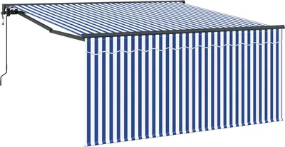 Zdjęcie produktu dla Markiza zwijana Niebieski i biały 300 x 250 cm