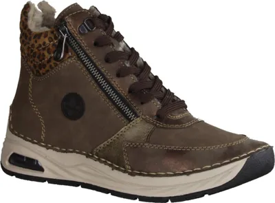 Produktbild von Rieker 44565-25 Damen Boots, Synthetik, Braun, Warmfutter - Damenschuhe Modische Stiefelette / Boots, Braun