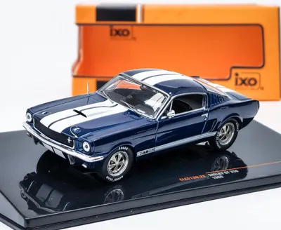Produktbild von Ixo Models CLC613 Ford Shelby Mustang GT 350 1965 dunkelblau weiß 1:43