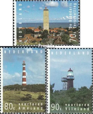 Produktbild von Briefmarken Niederlande 1994 Mi 1522-1524 (kompl.Ausg.) postfrisch Leuchttürme