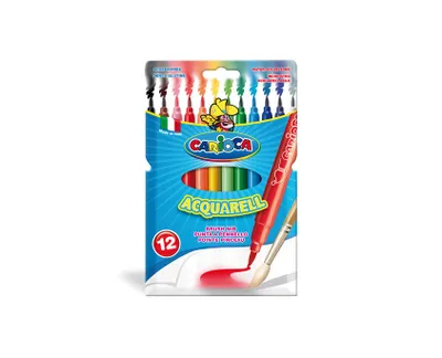 Produktbild von Carioca Acquarell Filzstift Fein Mehrfarbig 12 Stück(e)