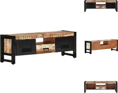 Immagine prodotto di mobile TV vidaXL 120x30x40 cm in legno massiccio antico - Mobili TV