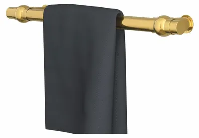 Produktbild von Casa Padrino Luxus Badezimmer Handtuchwärmer Gold Glänzend 60 cm - Badezimmer Zubehör