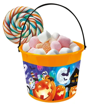Productafbeelding van FIESTAS GUIRCA | Kindermandje met pompoenen en spookjes (18 x 16 cm) – Halloween