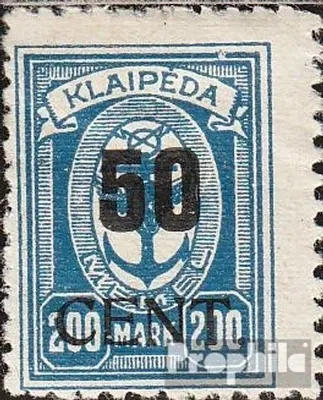Produktbild von Briefmarken Memelgebiet 1923 Mi 197 mit Falz Aushilfsausgabe