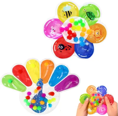 Produktbild von 2 sensorische Spielzeuge zum Sortieren von Farben – Sensorisches Spielzeug für Autismus – Stressreduktion – Montessori-Spielzeug für Babys