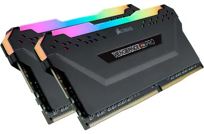 Produktbild von DIMM 16 GB DDR4-2933 (2x 8 GB) Dual-Kit (schwarz, CMW16GX4M2Z2933C16, Vengeance RGB PRO, INTEL XMP)