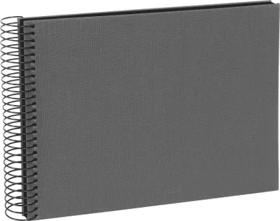 Produktbild von Goldbuch Spiralalbum Bella Vista grau 24x17cm 40 schwarze Seiten