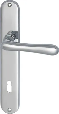 Image de MARCHESI Garniture à béquilles ELEGANT 22 - sur plaque BB 90, laiton chromé ÖNORM