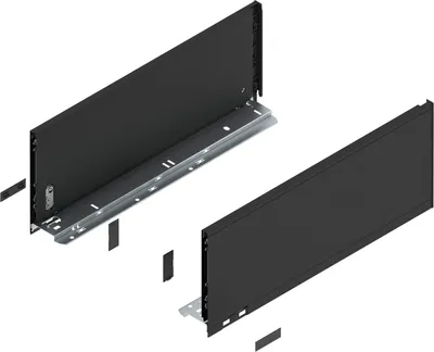 Produktbild von BLUM LEGRABOX pure Zarge Höhe C, NL 450, Carbonschwarz