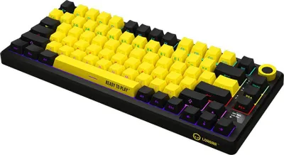 Obrázek produktu pro Lorgar LORGAR KBP7075W, Wireless 75% Mechanical Gaming Keyboard Pro, Black/yellow, EN layout