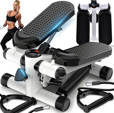 Obrázok produktu pre Stepper Twister Computer Rotary Stepper Stepper Up-Down Stepper pre fitness a aerobik Fitness stroj LCD displej 120kg Počítadlo opakovaní Retoo