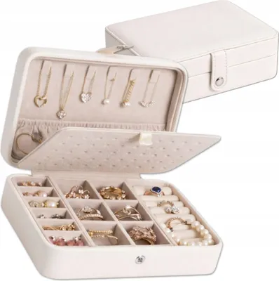 Produktbild von EDIBAZZAR | Elegante weiße Schmuckschatulle als Geschenkbox