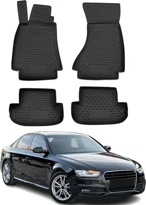 Immagine prodotto di 2007-2016 Audi A4 Sedan Avant Allroad B8 tappetini in gomma nera 4 pz