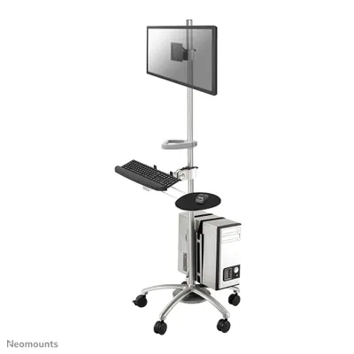 Obrázek produktu pro Neomounts FPMA-MOBILE1800, Stříbrná, Multimediální vozík, Hliník, 6 kg, 25,4 cm (10"), 68,6 cm (27")