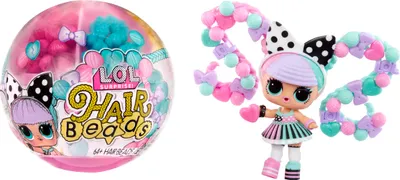 Produktbild von L.O.L. Surprise! Hair Beads Tots Asst, Mini-Puppe, Weiblich, 4 Jahr(e), Gemischte Farben