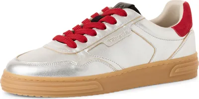 Immagine prodotto di Tamaris 1-23617-42 948 Sneaker Low Top Donna Scarpe M2361742 Argento, Taglia: 39 EU