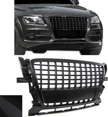 Produktbild von Sport Grill Kühlergrill ohne Emblem schwarz matt passend für Audi Q5 08-12