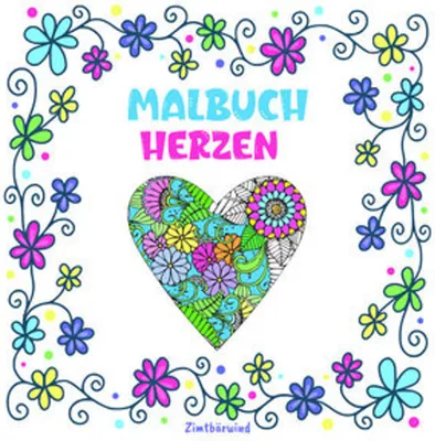 Image de Livre de coloriage Mandala pour adultes et enfants à partir de 10 ans avec des fleurs et des cœurs