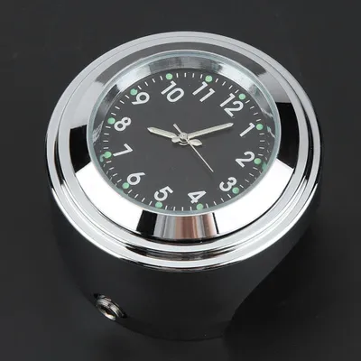Obrázek produktu pro 7/8" 1" Hodinky s přesným časem na řídítka motocyklu (černé)