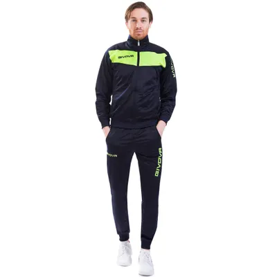 Image de M marine/néon-gelb (bleu/jaune fluo)| Givova Visa Trainingsanzug