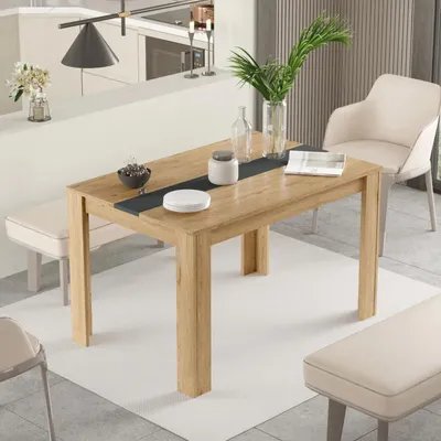 Produktbild von Rechteckiger Esstisch Houseland Future 02 Castello Eiche/anthrazitgrau
