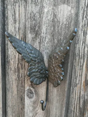 Immagine prodotto di Gancio da parete ad ala d'angelo in ghisa