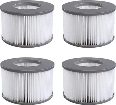 Produktbild von Whirlpoal zubehör für MSPA Whirlpoal Ersatz Filter Filterkartusche Doppelpack für aufblasbare Pools,Filter Cartridge für Filter für Whirlpoal (Wasserfilter Modell ab 2020) (4pcs)