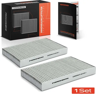 Produktbild von Frankberg 2x Innenraumfilter Aktivkohle für Citroën C2-C4 Peugeot 307 308 408