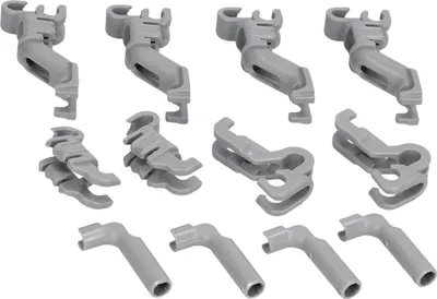 Produktbild von easyPART passend für 00632374 BOSCH Korbeinsatzklammern Unterkorbeinsatzlager für Unterkorb Geschirrspüler Spülmaschine Siemens 632374 auch Neff Balay Constructa Gaggenau