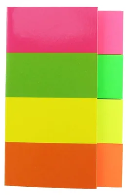 Zdjęcie produktu dla Kores N45104 Kores Pagemarker - Papier, 20 x 50 mm, Neonfarben