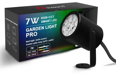 Produktbild von Gledopto Zigbee 3.0 RGB+CCT Gartenstrahler 7W, IP66, 500lm, App & Sprachsteuerung, Smart Outdoor-Spot