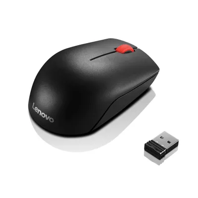 Obrázok produktu pre Lenovo Essential Compact - myš - pre pravákov a ľavákov - 3 tlačidlá - bezdrôtová - 2,4 GHz - bezdrôtový prijímač (USB)