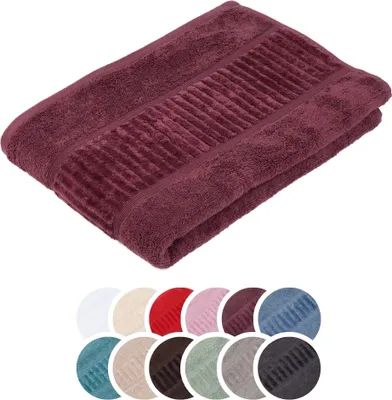 Produktbild von liebling Saunatuch Bio Baumwolle, Serie Organic, 500 gr. / m², 70 x 200 cm, 60 Grad, formstabil, saugstark, schnelltrocknend,  beere