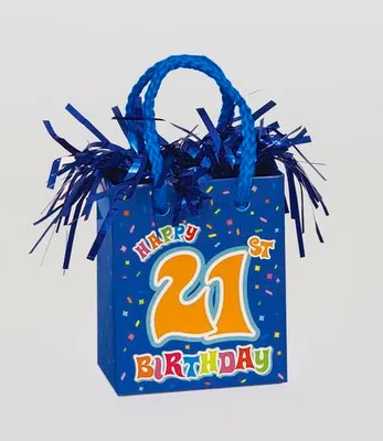 Obrázek produktu pro Balón k 21. narozeninám, 157 g, 1 ks