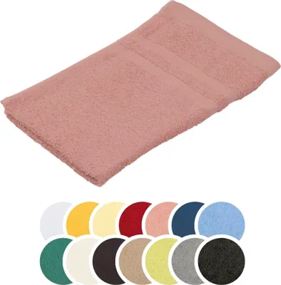 Produktbild von liebling Gästetuch, 100% Baumwolle, mit praktischer Schlaufe zum Aufhängen, formstabil, Serie Borkum, 30 x 50 cm, trocknergeeignet, altrosa