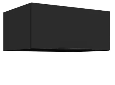 Produktbild von Aufsatzschrank Hochschrank 80 cm SIENA Schwarz Küchenzeile Küchenblock Küche